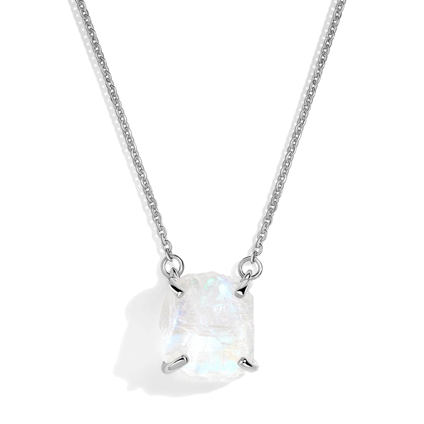 Moon Magic - Authentic Moonstone Necklace for Women | Onyx, Black Obsidian Necklaces/Real 925 Sterling Silver/18k Rose and Yellow Gold Enchanted Crystal Necklace for Women | Genuine Gemstone Jewelry
