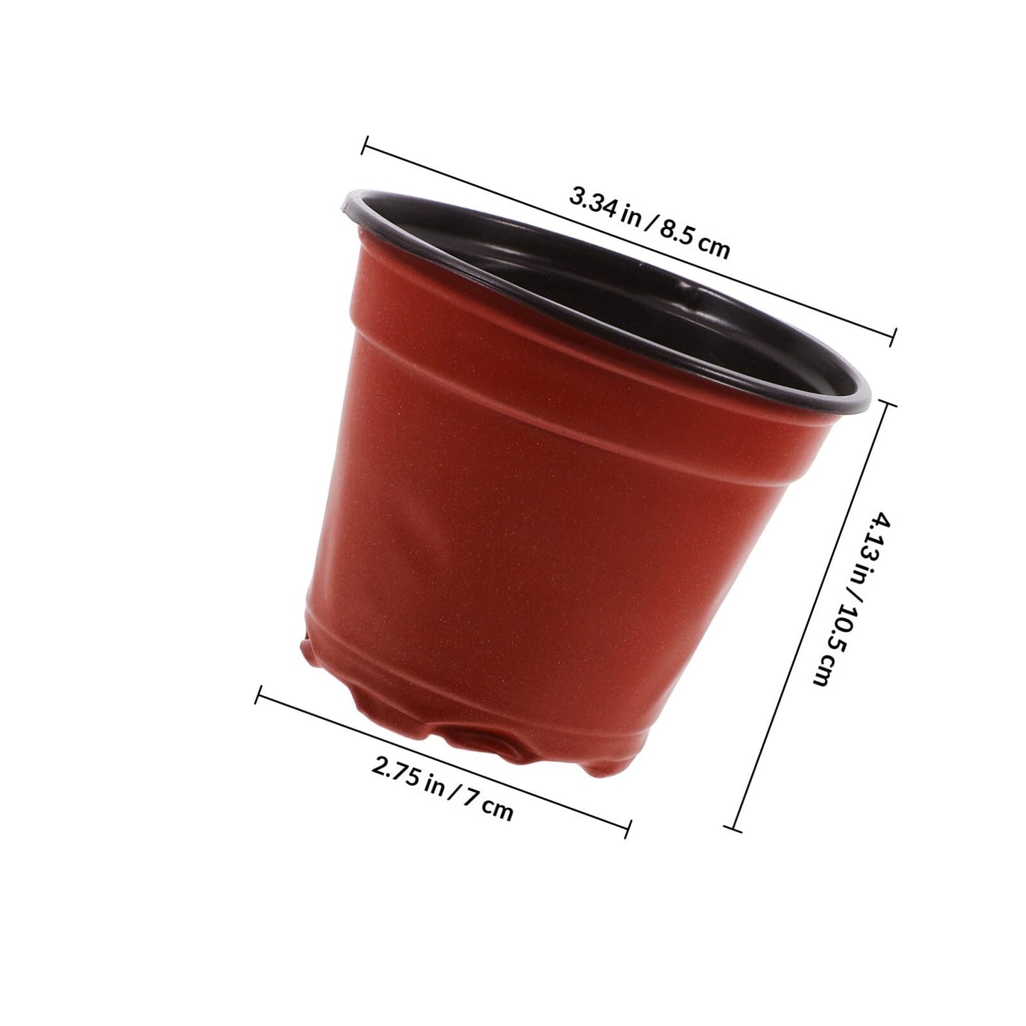 STAHAD 100pcs Two-Color Strawberry Seedling Nursery Pots Thickened Plastic Plant Growing Cups for Gardening Propagation and Seedling Transplanting