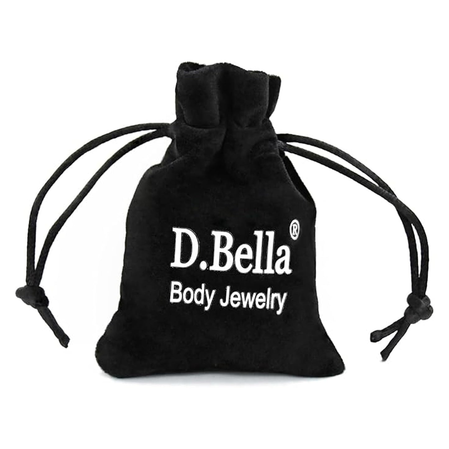 D.Bella Stainless Steel Hoop Earring, 20g Faux Septum Nose Ring, 8mm Non-Pierced Clip, Fashion Fake Piercing Jewelry for Women Men