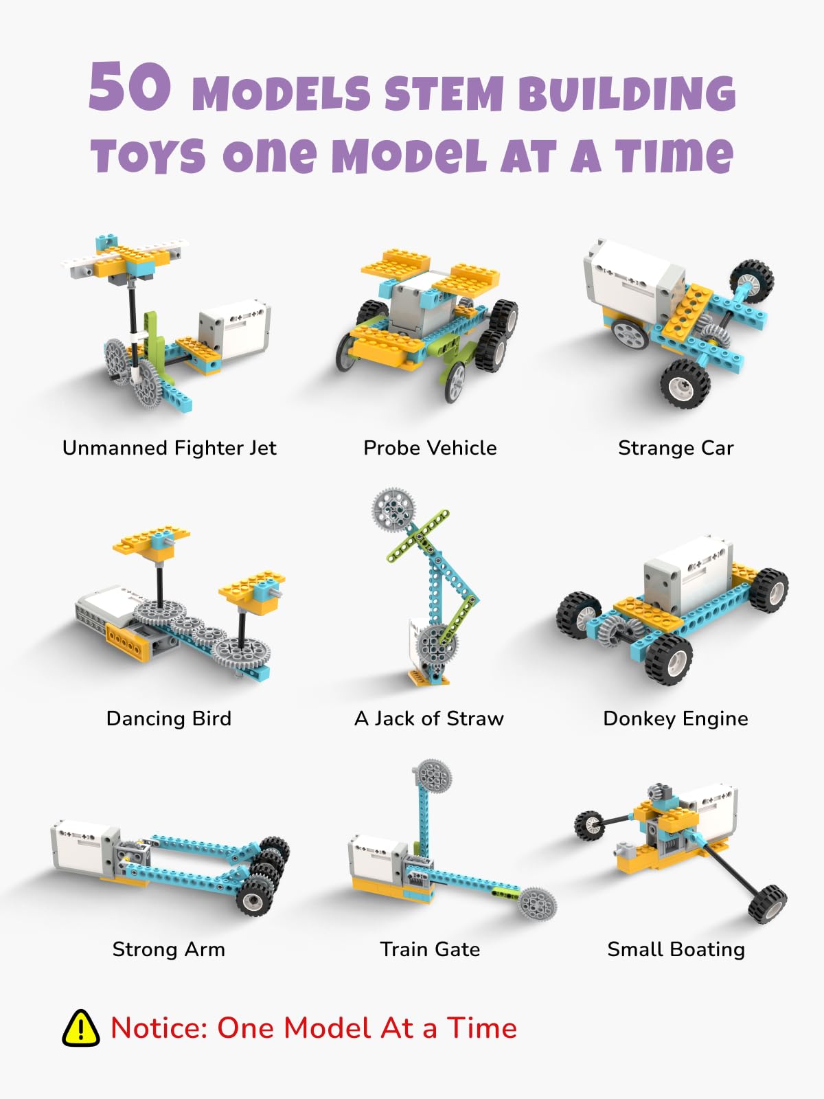 Veecafiodi 50 in 1 Science Kit for Kids 6-12, STEM Toys for Kids Age 8-12, Educational Building Toy for Boys Girls, Motorized Engineering Set, Birthday Gift