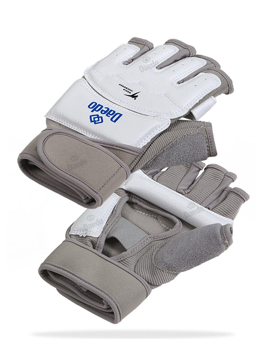 WT Recognized Taekwondo Hand Protector for International Competitions, Sponge, Synthetic Leather & Stretch Fabric – Comfortable and Durable Protection