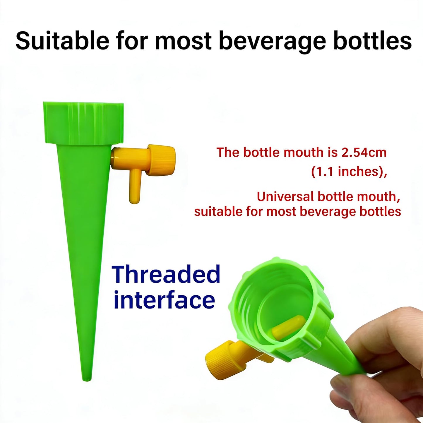 22pcs Plant Self Watering Insert Spikes Device Indoor,Automatic Water Control System with Slow Release Valve,Adjustable Water Volume Drip Irrigation Control System,Enjoy Your Vacation