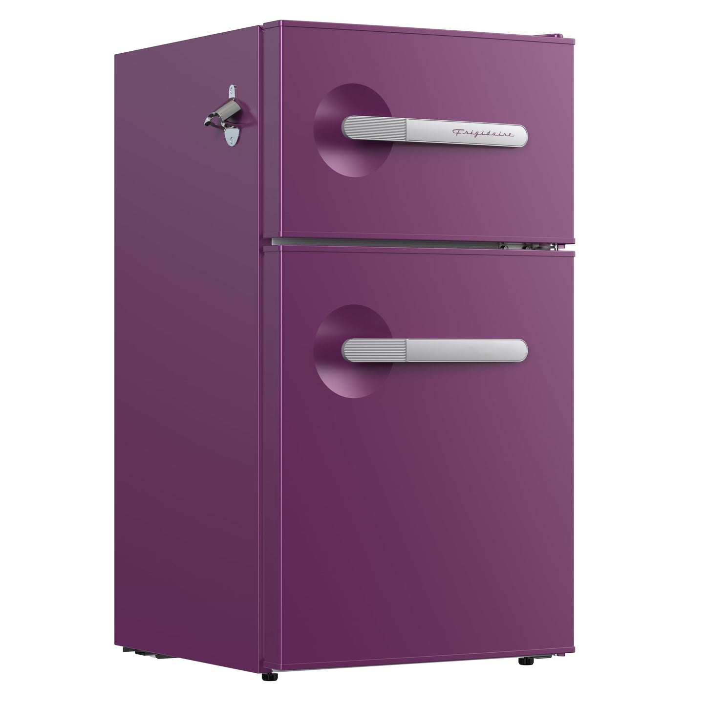 Frigidaire, 3.1 Cu. Ft. 2 Door Retro Series Compact Refrigerator, Built-In Side Bottle Opener, Purple