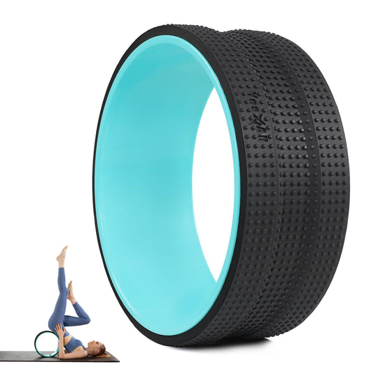 Yes4All Yoga Wheel Roller, 500 lb Capacity Back Cracker Roller, Yoga Roller for Back Ease & Spinal Support, Target Pressure Points for Comfort Hips & Neck, Available in 6”/10”/12” Sizes