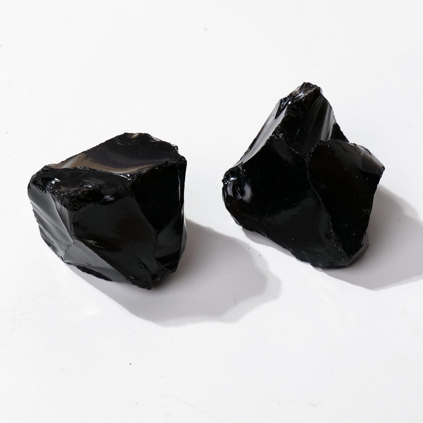 Apengshi 1.2-2'' Obsidian Raw Stone Natural Crystal Healing Crystal and Stone Rough Rocks for Fountain Home Garden Decor Meditation