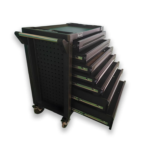 Griplier 7-Drawer Rolling Tool Chest,34.2W x 18.1D x 37.4H inches,Tool Storage Cabinet with Brake Wheels,Lock & Key for Garage, Warehouse,Repair Shop,Workshop