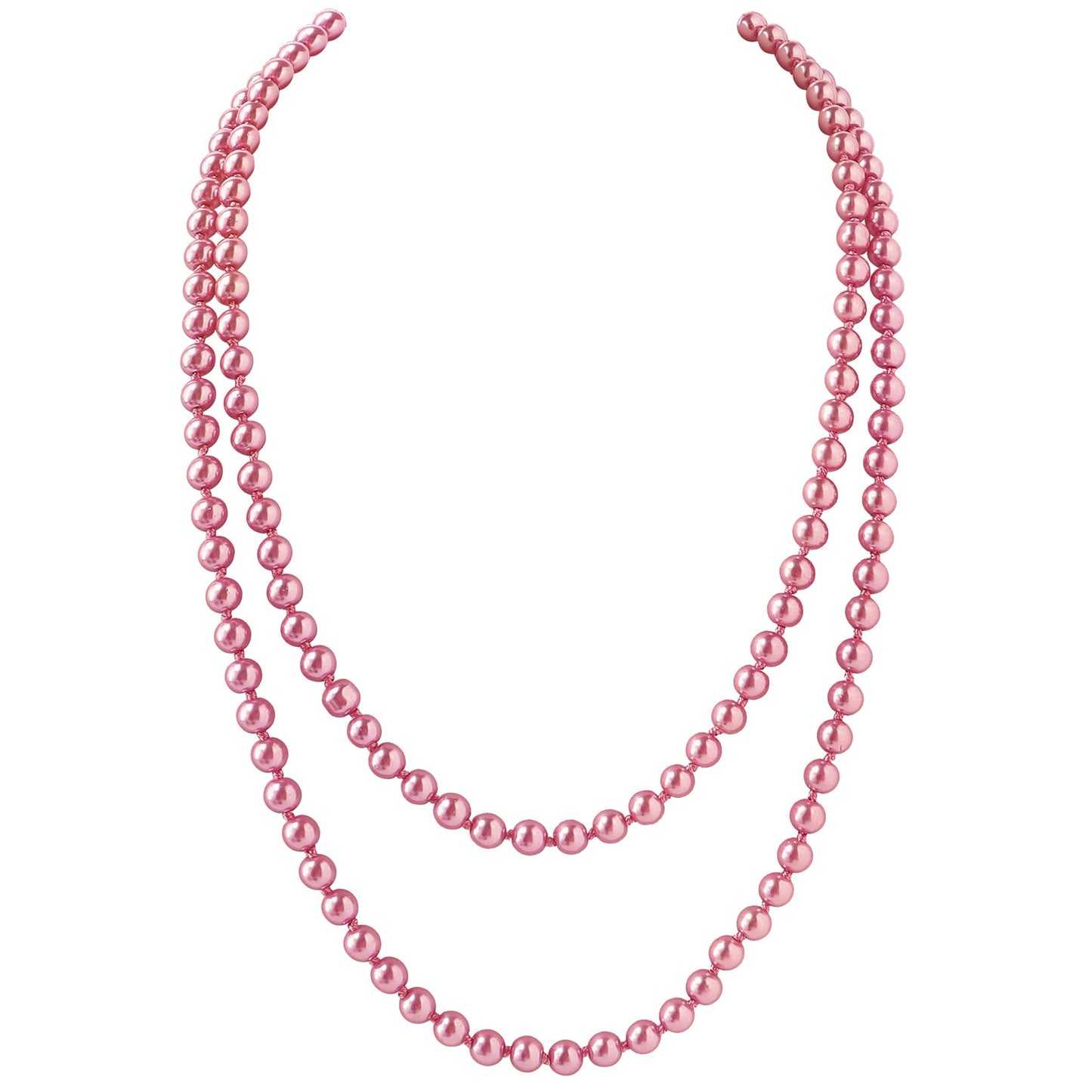 BABEYOND Long Pearl Necklace Faux Pearls Necklace Set Beaded Long Pearls Necklace 1920s Gatsby Costume Jewelry