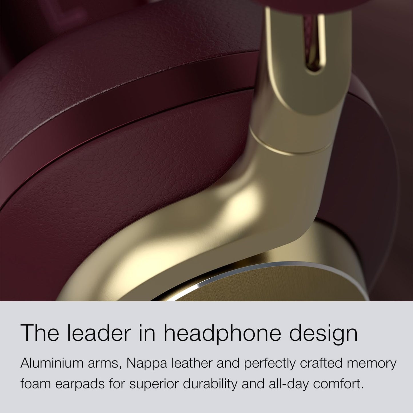Bowers & Wilkins Limited Edition Px8 Over-Ear Bluetooth Headphones, Advanced Active Noise Cancellation Wireless Headphones, Luxurious Materials, 30-Hr Battery Life, 15-Min Charging, Royal Burgundy
