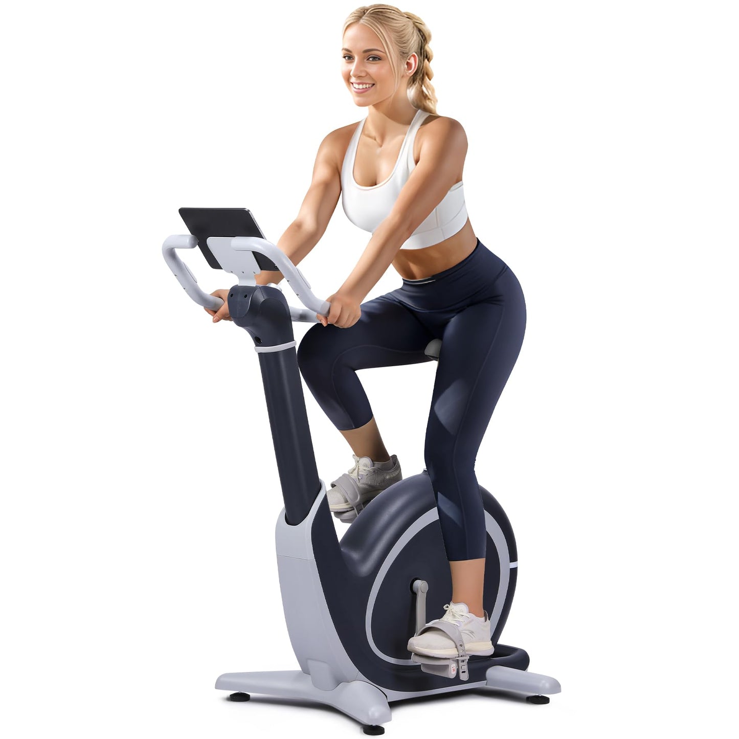 Exercise Bike, Programmable 36 Levels Magnetic Resistance Exercise Bike with 350 Lbs Weight Capacity, Smart Indoor Cycling Bike for Cardio Workout and Cycle Training