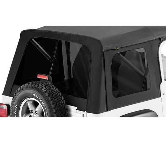 Bestop Window Set - Jeep '76-86 CJ7 / '87-95 Wrangler YJ (Supertop, Black Denim)