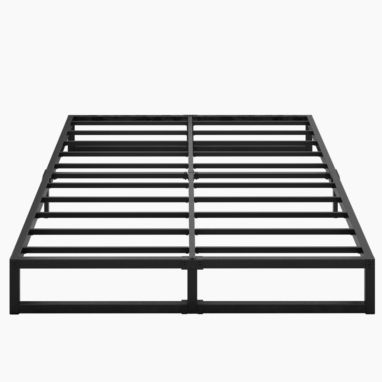 Lutown-Teen 9 Inch California King Bed Frames No Box Spring Needed Heavy Duty Metal Cal King Platform for Mattress Foundation, Noise Free, Easy Assembly, Black