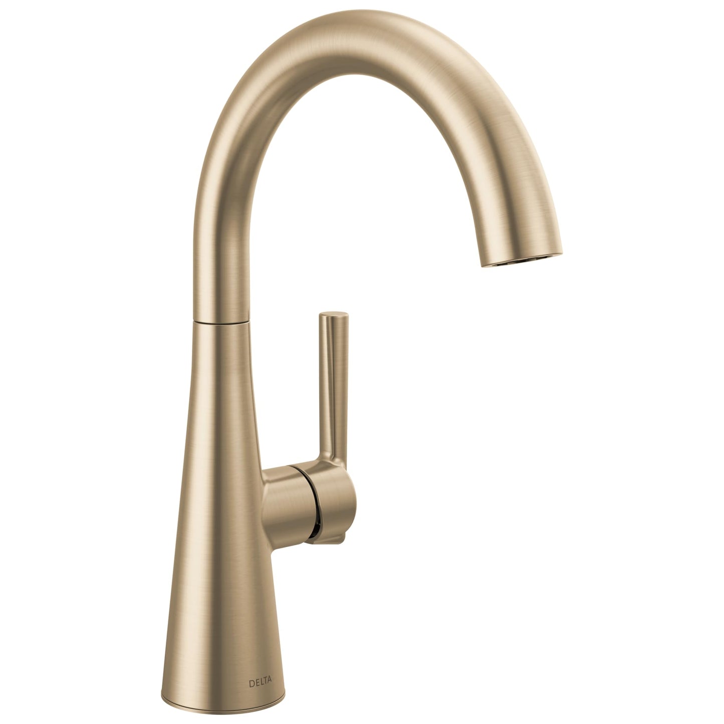 Delta Modern Brushed Gold Single Hole Bar Sink Faucet, Single Handle Prep Sink Faucet, Champagne Bronze 14882LF-CZ