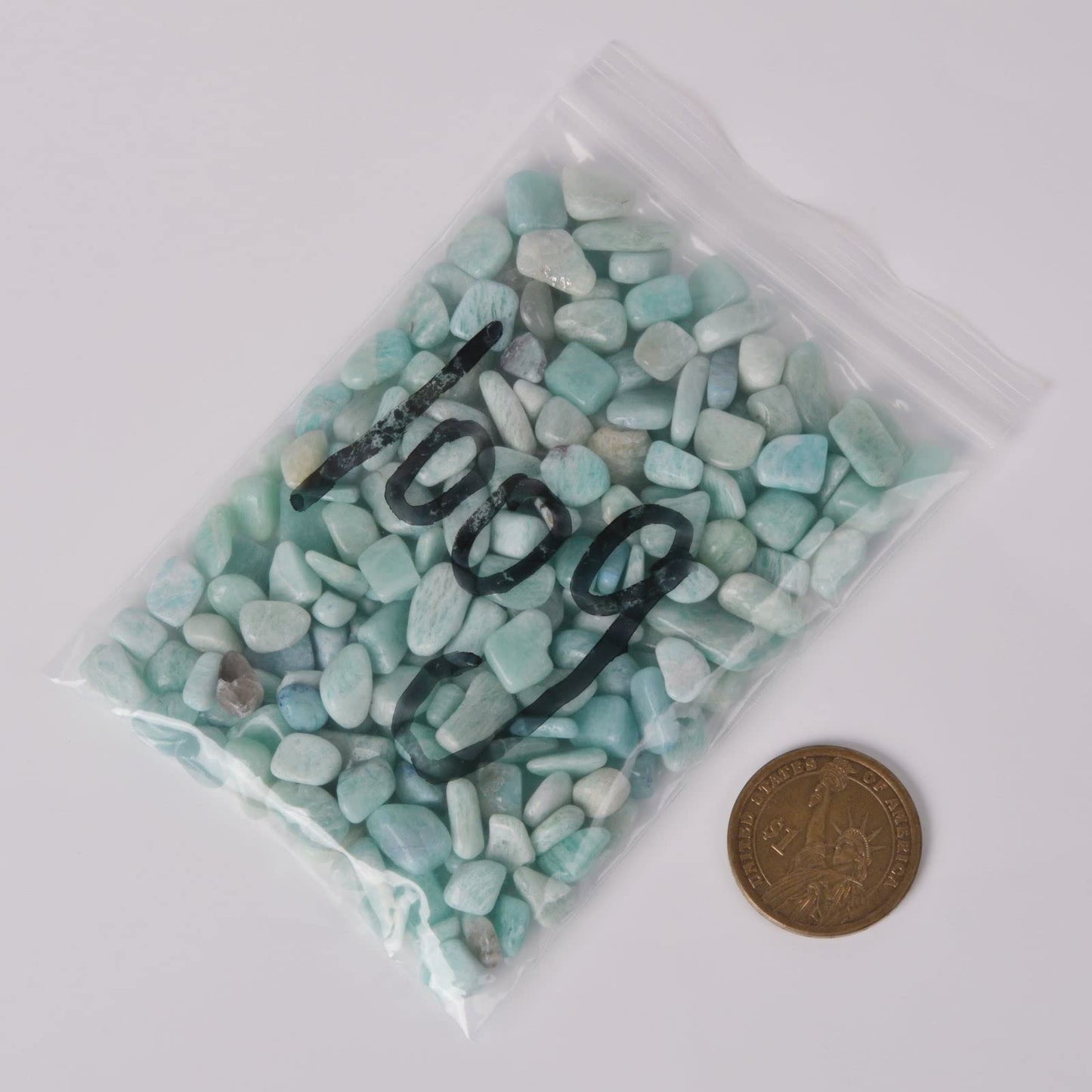 Natural Amazonite Polished Chips Crushed Tumbled Stone Crystal Healing Embellishments 100 grams