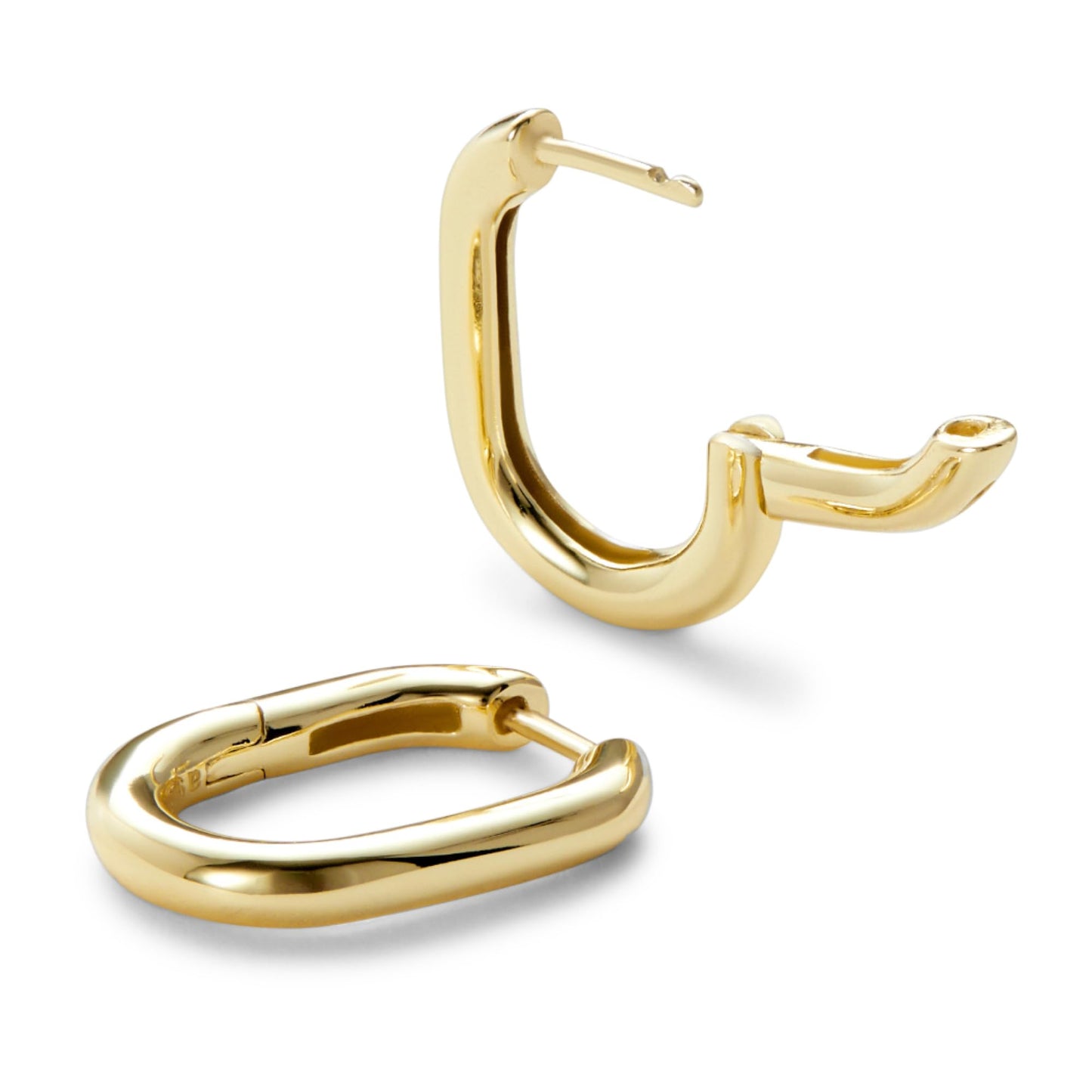 Ana Luisa | Gold Hoop Earrings - Rox Small | Minimal & Chic 14K Gold Plated Hoops | Hypoallergenic, Water-Resistant & Tarnish-Free | 14K Gold Earrings | Crafted In 100% Recycled Sterling Silver,