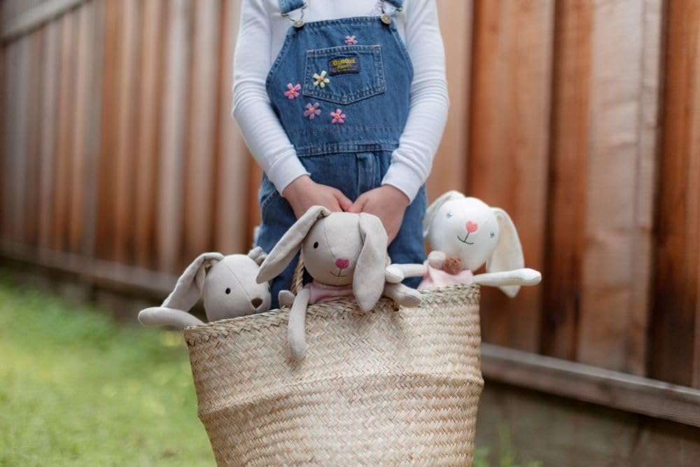 Apple Park Kids Knit pals 16.5" Soft Toy | Non-Toxic, Hypoallergenic, 100% Organic Cotton for 0m+ | Stuffed Animal (Luella)