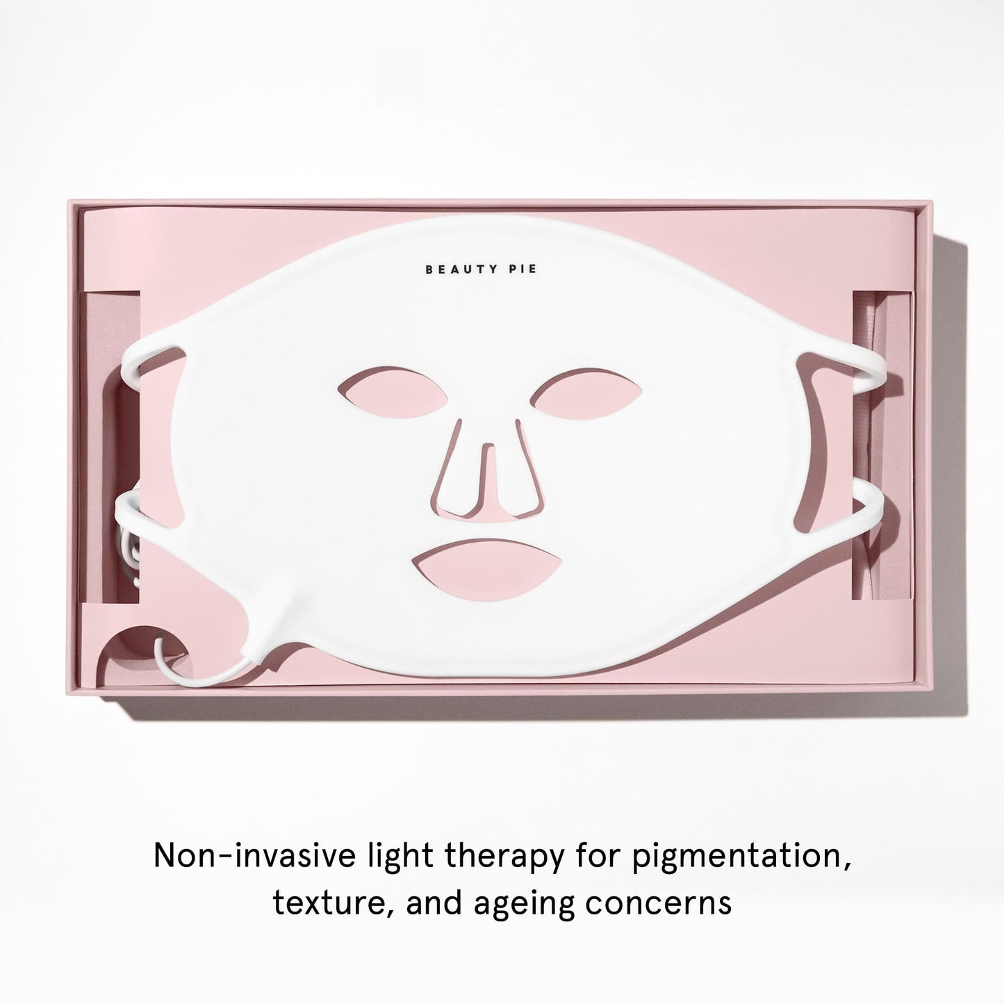 Beauty Pie C-Wave Light Facial LED Mask – Dual Red + Near-Infrared 630/830 nm Phototherapy Device for Wrinkles, Firming & Even Skin Tone