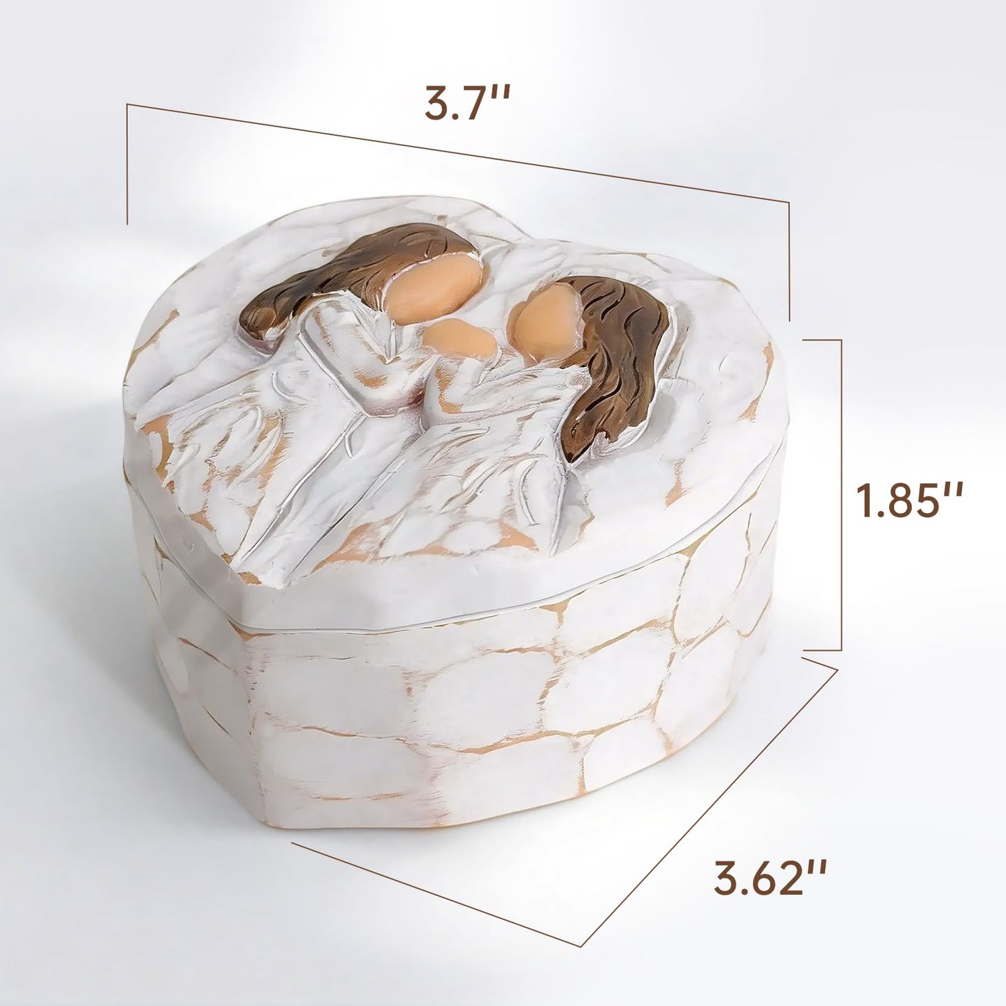 Friend Gifts for Women, Friend Small Keepsake Box - Mothers Day Birthday Gifts for Friends, You're The Sister I Got to Choose,Sister Gifts from Sister - Friendship Hand-Painted Resin Jewelry Box