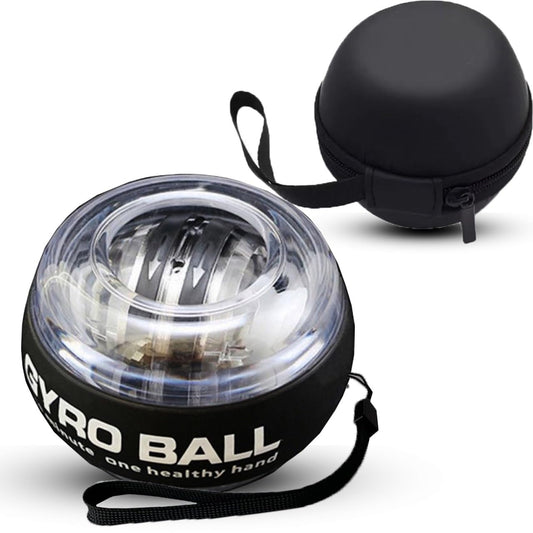 Torque Ball Hand Exerciser Auto Start, Wrist Strengthener & Gyro Ball for Martial Arts, Forearm Workout, Forearm Exerciser, Hand Strengthening Devices, Gyroscope, Vital Sports Gifts with Led Light,
