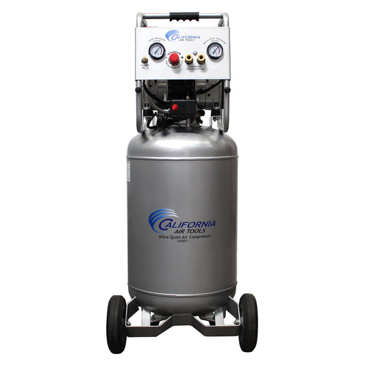 California Air Tools 20020AD 2.0 HP Ultra Quiet and Oil-Free Air Compressor with Wheels, 20 Gallon Tank Capacity, 70 dB Noise Level, Electric, Portable, with Automatic Drain Valve