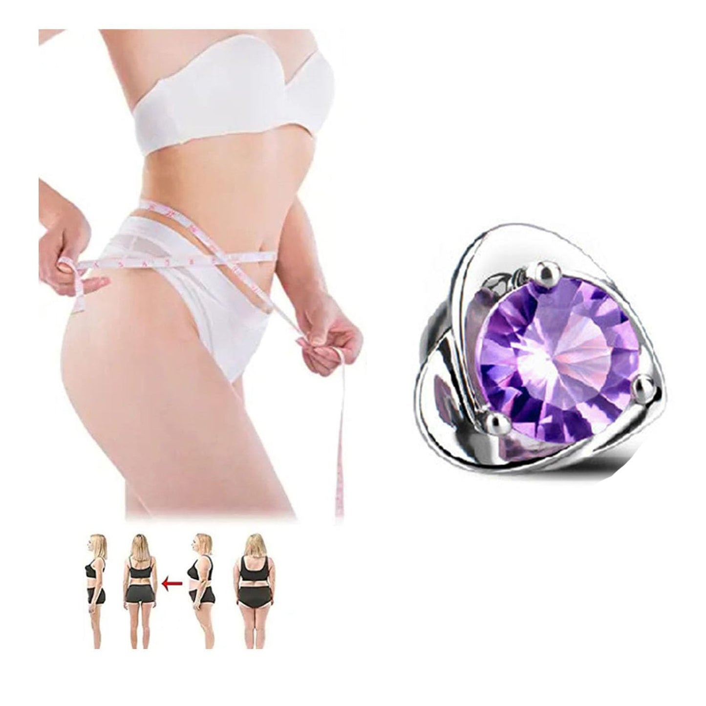 Lymphatic Earrings for Women Halolux Lymphvity Germanium Drainage Therapy Negative Ion Lymph Detox Earrings Jewelry (purple)