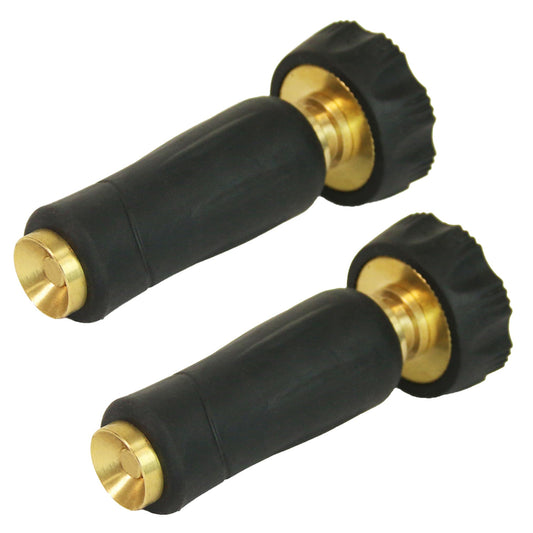 Chapin 6-9476: High Pressure 3.5-inch Brass Twist Hose Nozzle, Heavy-Duty Adjustable Garden Hose Nozzle, Gardening, Watering and Irrigation, Outdoor Cleaning, Set of 2