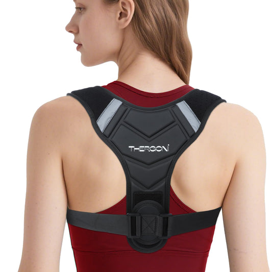 Posture Corrector for Women and Men, Adjustable Back Brace for Spine Alignment & Shoulder Support, Comfortable & Breathable Clavicle Straightener, Supports Better Posture & Reduces Upper Back Discomfort (Large,Chest Size 29"-43")