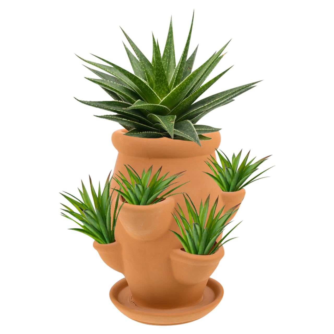 FAVOMOTO Strawberry Tower Planter Lightweight Terracotta Pot for Succulents Orchids Decorative Plants Vertical Planter for Gardening for Balconies