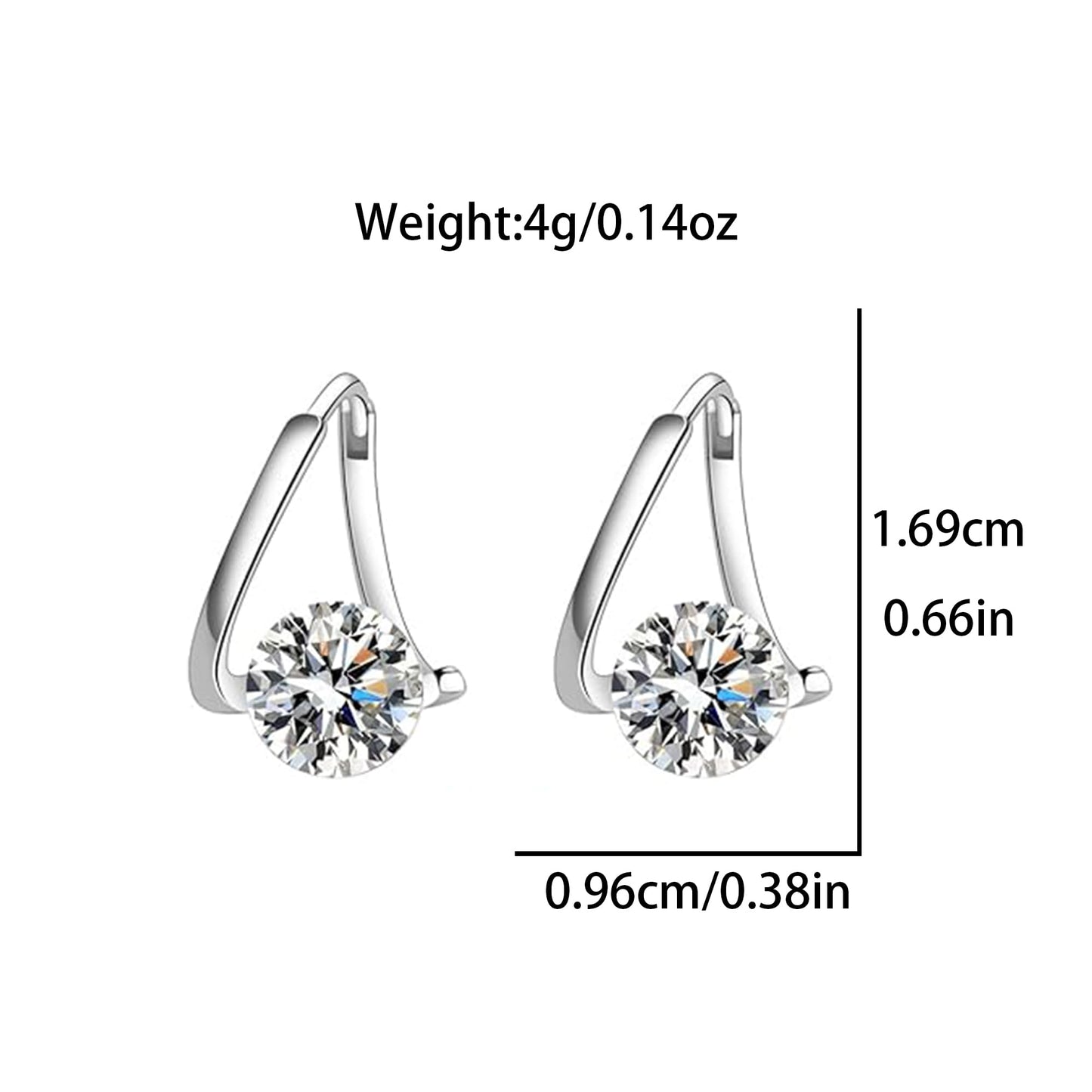Lymphatic Earrings for Women Halolux Lymphvity Germanium Earrings Acupuncture Therapy Lightweight Hoop Earring Jewelry Gift For Women (2pair silver)