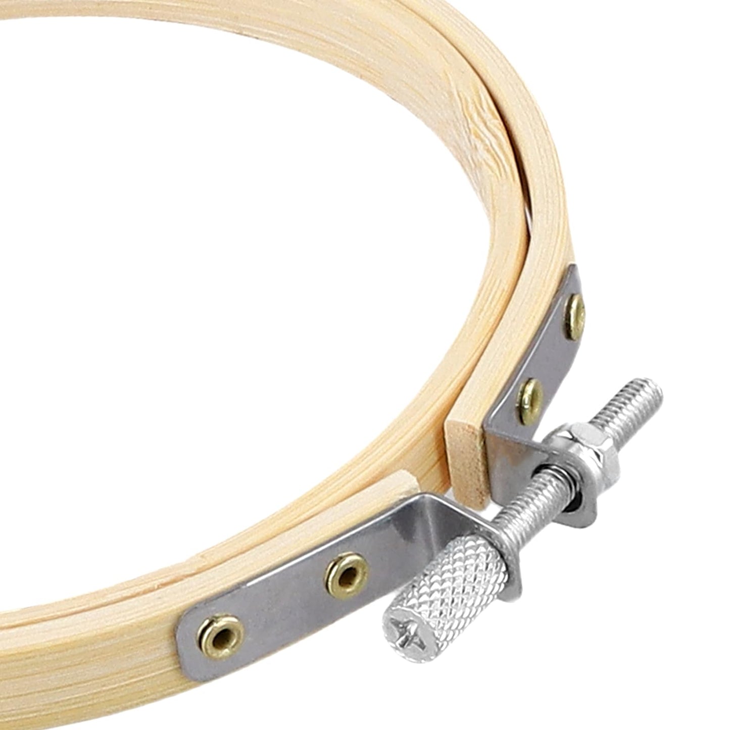 NINGWAAN 30 Pack 4 Inch Wooden Cross Stitch Hoops, Bamboo Embroidery Circles for Sewing, Art Craft