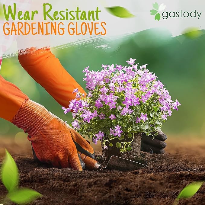 Gastody™ Long Gardening Gloves Women and Men S - Long Sleeve Garden Gloves Multipurpose Heavy Duty Outdoor and Indoor - Long Cuff Garden Gloves - Thorn Resistant Protective Work Rose Pruning Gloves