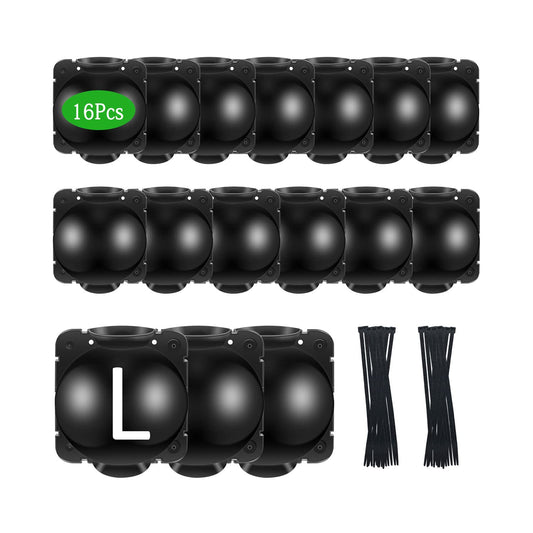 FCENDS 16 PCS Large Size Plant Root Growing Boxes Grafting Device, Reusable Plant Rooting Device Ball, High Pressure Propagation Ball Rooter Boxes for Garden (L 16pcs)