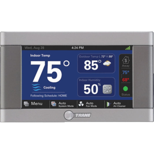 Trane ComfortLink II XL850 Wi-Fi Smart Thermostat, Programmable Touchscreen Control, Replaces TCONT900AC42UAA Models TCONT850AC52UA, TCONT824AS52DC, Z-Wave Certified, Cert ID: ZC08-14090003 by Trane