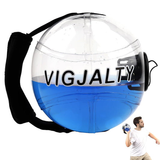 6.5" Aqua Ball Water Weight Bag - Adjustable Water Filled Fitness Bag, Sandbag Alternative for Home Gym, Core Balance Trainer, Portable Exercise Equipment for Arm Shoulder Full Body Workout (5Ibs)