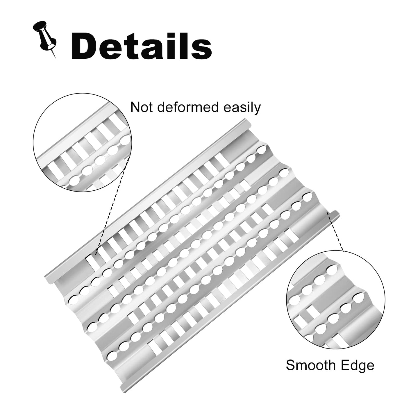 Clivimi 19” Grill Burner Grill Heat Plates Shield for DCS Grills DCS 30 BGB30-BQRN, 27 DBQR, 36, 48 BGB48-BQARL Dynamic Cooking Systems Radiant Tray Gas Grill Replacement Parts Briquette Tray
