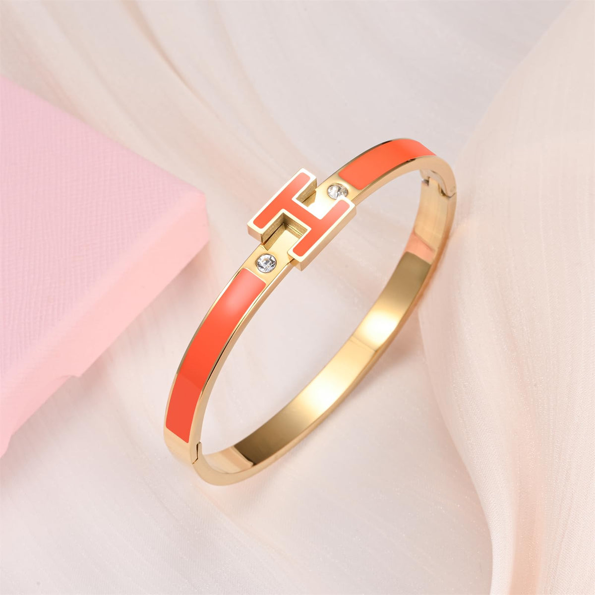 Hothink H Bracelets for Women,H Bracelet Bangle Bracelets,Dainty Bracelet Easter Christmas Mothers Day Gifts for Womens