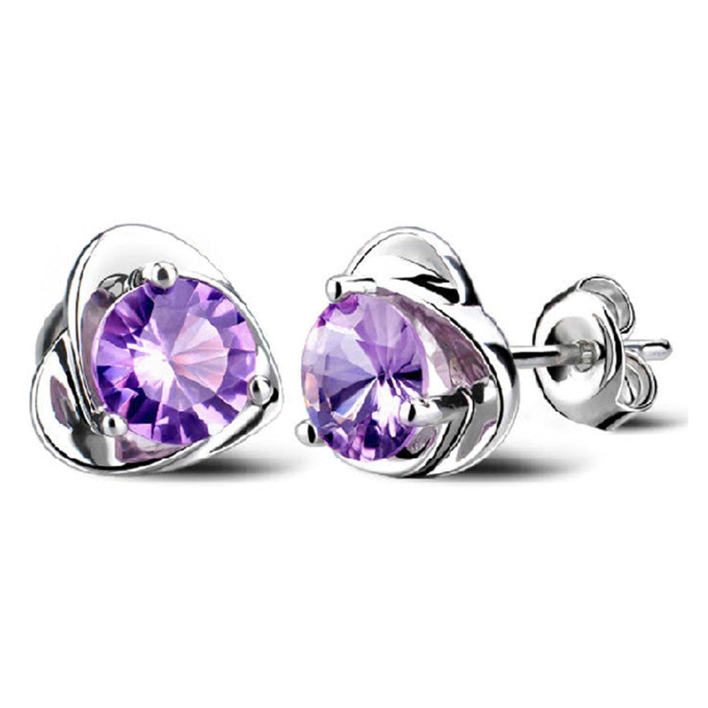 Lymphvity Earrings for Women Lymphatic Germanium Earrings Lymphatic Drainage Earrings Histone Lymphvity Acupuncture Therapy Earrings Lymph Cubic Zirconia Hoop Earrings Jewelry for Women (Purple1)