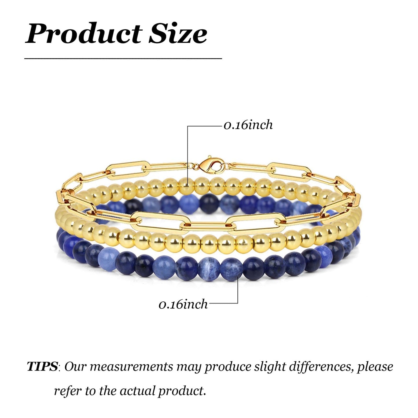 Harry and Henry Gold Beaded Bracelets for Women Gold Crystal Stackable Bracelets for Women Elegant Bead Bracelet Set Boho Jewelry Gift