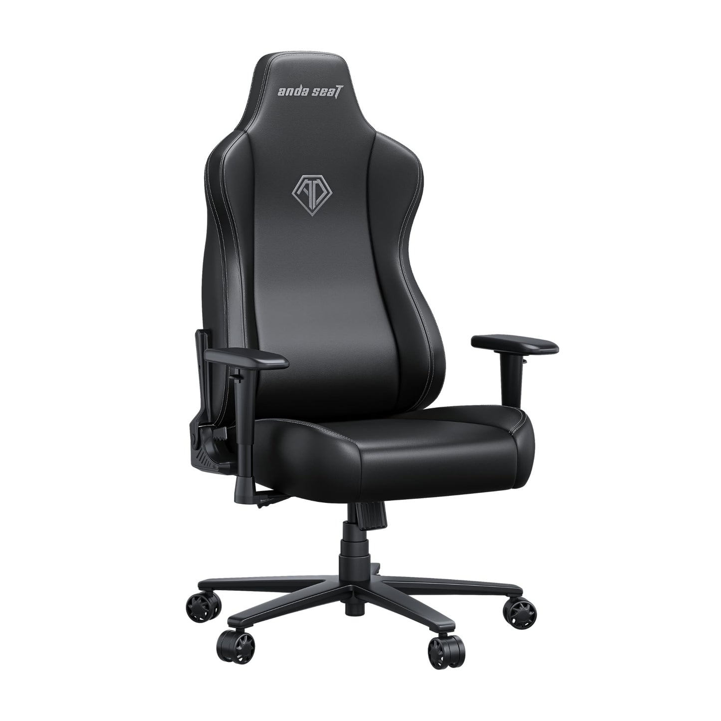 Anda Seat Novis Gaming Chair for Adults - Large Reclining Video Game Chairs, PVC Leather Ergonomic Office Chair, Heavy Duty Back Lumbar Support - Luxury Black Computer Chairs for Home & Work