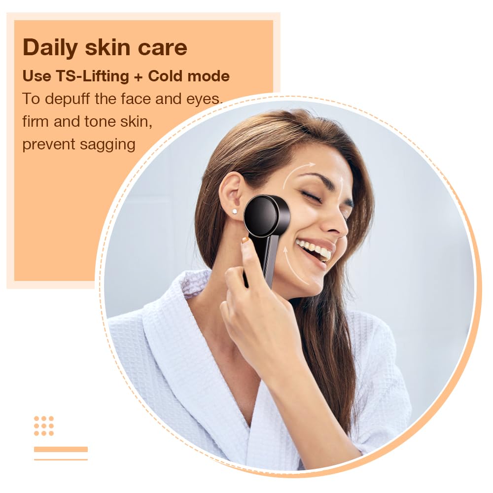 Skin Tightening Device | 6 in 1 Radio Frequency Skin Tightening Device | Professional Face Tightening | Lifting | Wrinkle Reducing | Depuff | Absorb | at Home RF Anti Aging Face Beauty Device