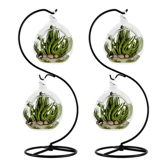 CXLE 2pcs Ornament Display Stand, Ornament Hanger Stand for Hanging Glass Globe Air Plant Terrarium, Witch Ball, Christmas Decor and Home Wedding Decoration