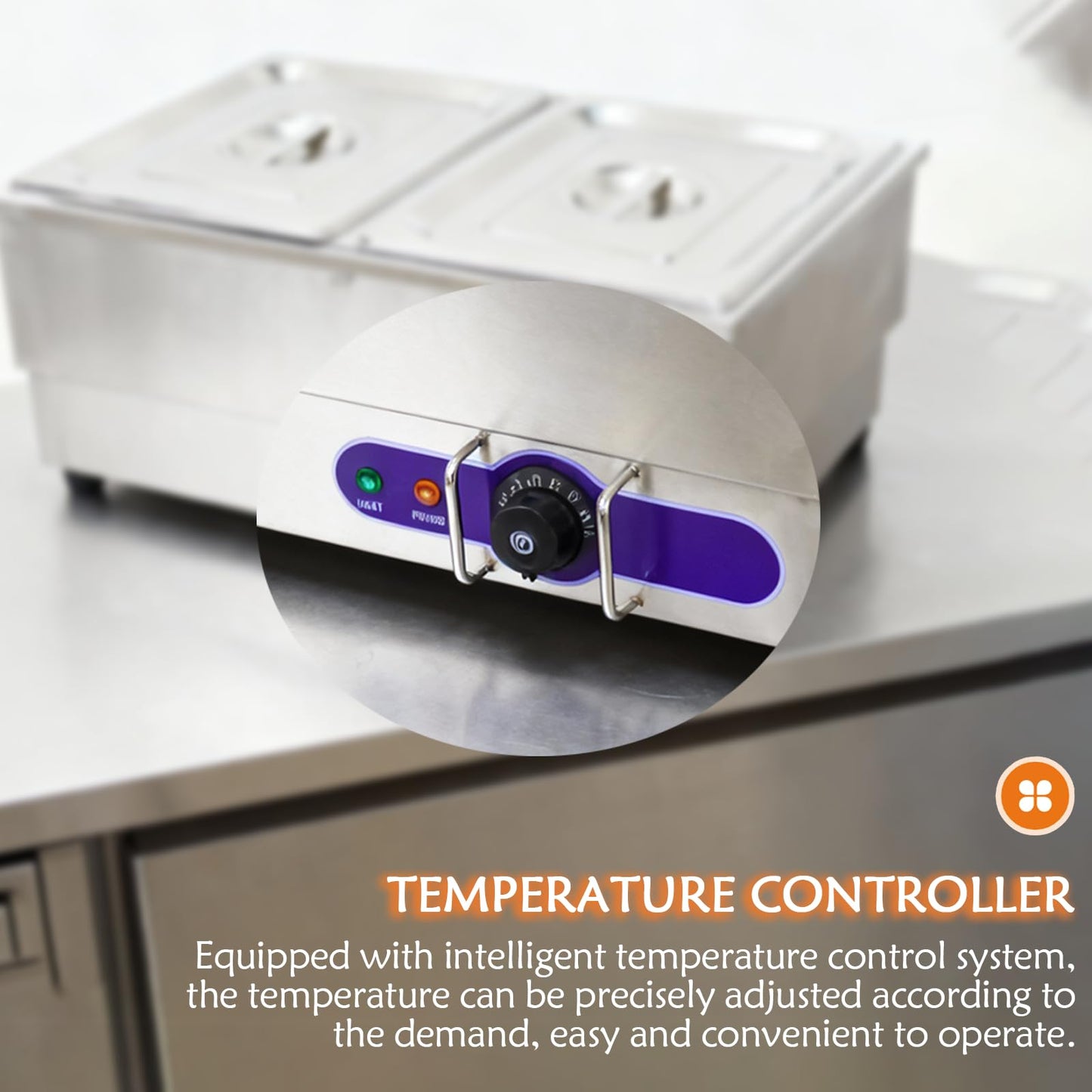 Maisutseb 110V Commercial Hot Dog Steamer & Bun Warmer Steamer for hypermarket Food Industry with 2 Sets of Stainless Steel Basin