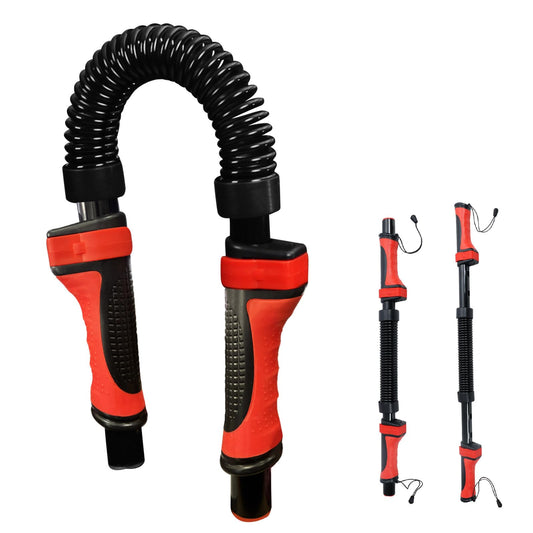 Adjustable Power Twist Bar - Upper Body Expander Equipment for Arm Chest, Spring Shoulder Forearm Bicep Strength Exercise Workout Training 66-110lb