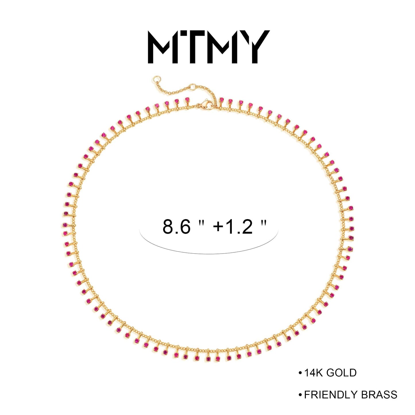 MTMY Gold Anklets for Women 14K Gold Plated Green Rose Colorful Cubic Zirconia Tassel Foot Chain Dainty Cute Summer Beach Boho Anklets Jewelry Gift (nano-rose)