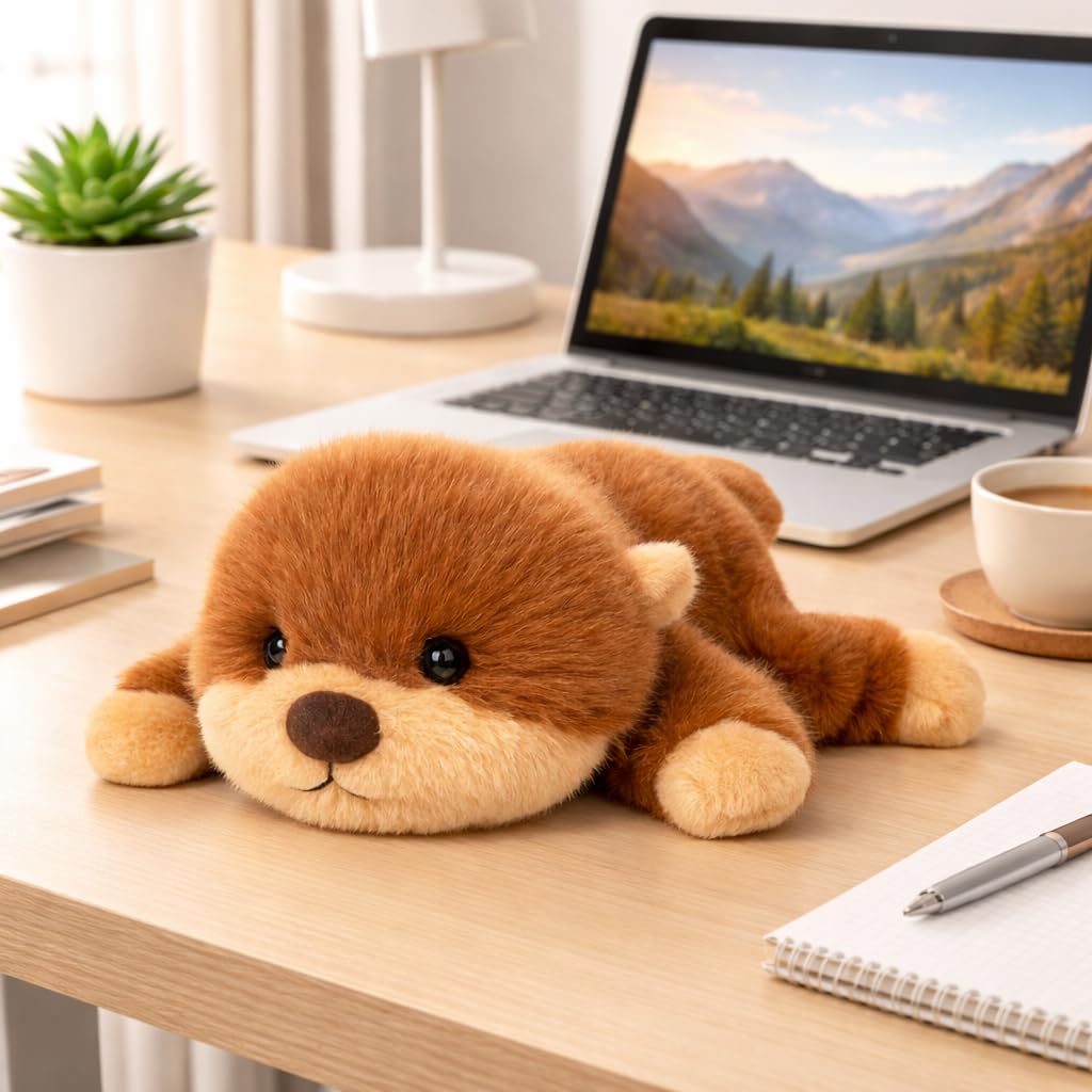 Mushymallow Adorable Plush Otter Stuffed Animal Soft Otter Plush Toy Cute Birthday Gift for Boys Girls Kids Toddlers