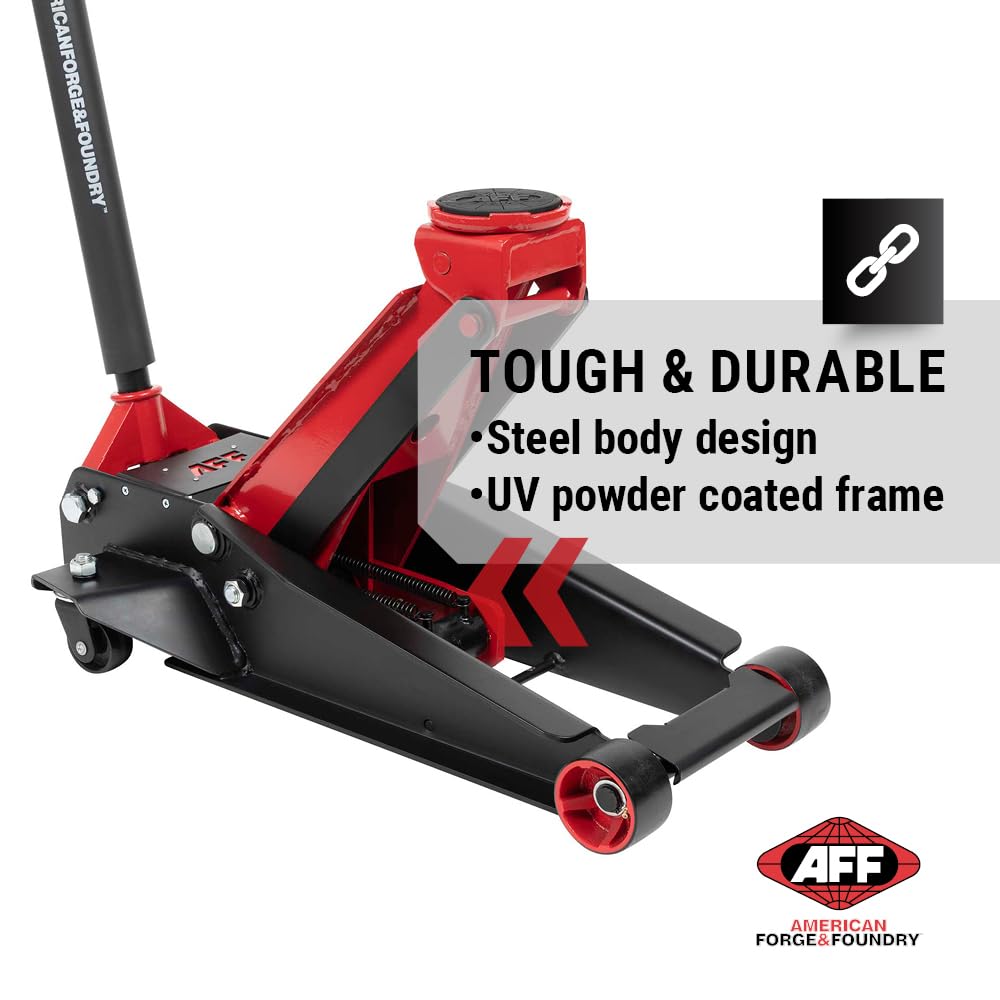 AFF 3.5 Ton Floor Jack - Lightning Lift Hydraulic Car Jack - Super Duty