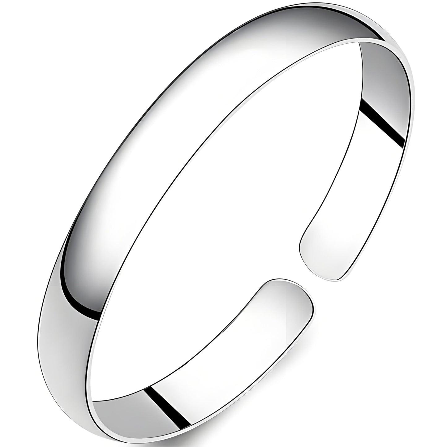 Sterling Silver Bangle Bracelets for Women, Mothers Day Gifts for Mom, Handmade Cuff Bracelet Jewelry, Mom Gifts, Christmas Gifts, Birthday Gifts for Women (Cuff-1)