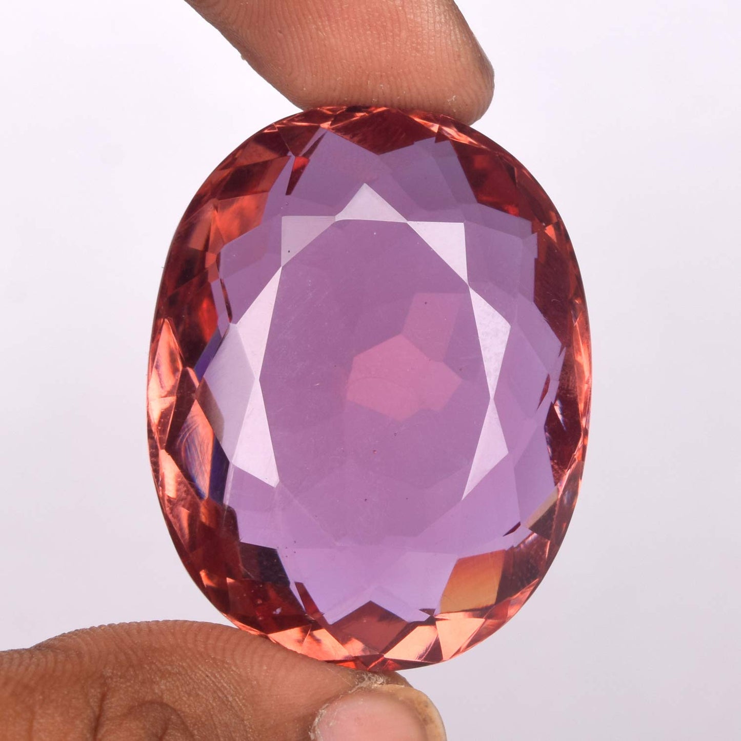 GEMHUB Loose Gemstone Beads for Bracelets 91.50 CT. Brazilian Alexandrite Oval Shape Translucent Color Changing Stones for Jewelry Making