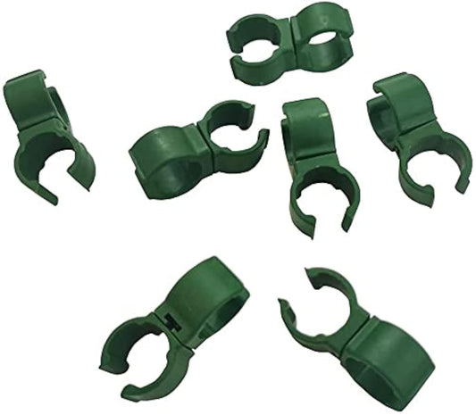 50X Plant Trellis Cane Connector, Climbing Rattan Stent Accessories Plant Connector Stake Clip for Garden Orchard Tomato Cage 11mm (7/16 inch)