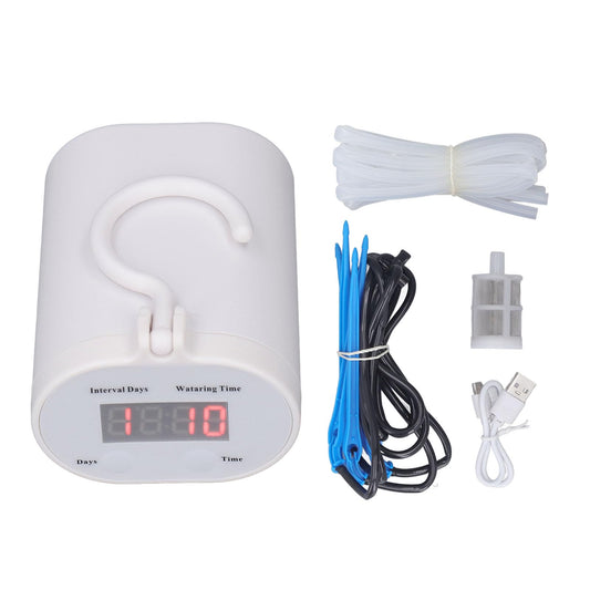 Omabeta Automatic Drip Irrigation Kit Efficient Indoor Plant Self Watering System for Potted Plants with Timer for Urban Patios ABS Color Package (Support 4 Pot Drip)