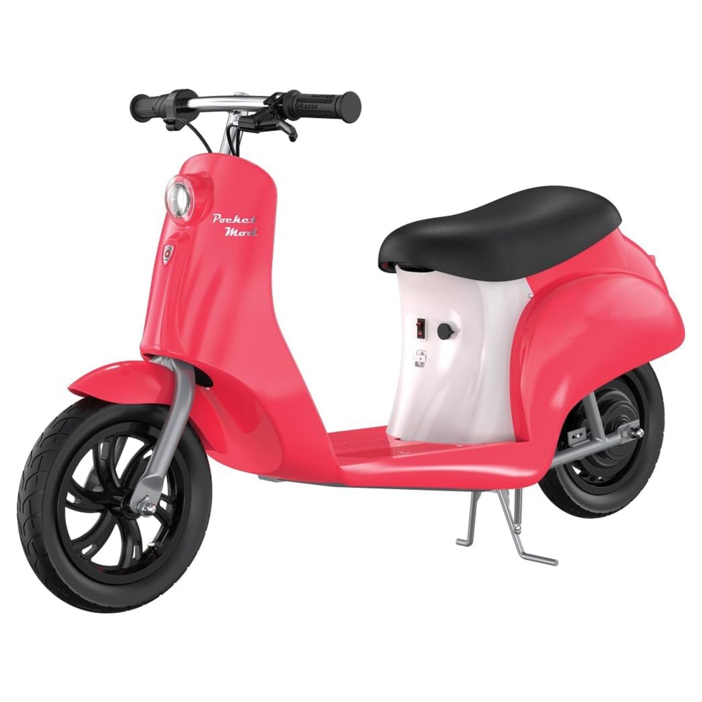 Razor Electric Retro Scooter for Ages 8+, 170 lb Max Weight, Roma, w/ 250W Motor, 12” Tires & 24V Battery, Up to 15 MPH, Pocket Mod – Lightweight Ride On Motorcycle Bike for Young and Teen Riders